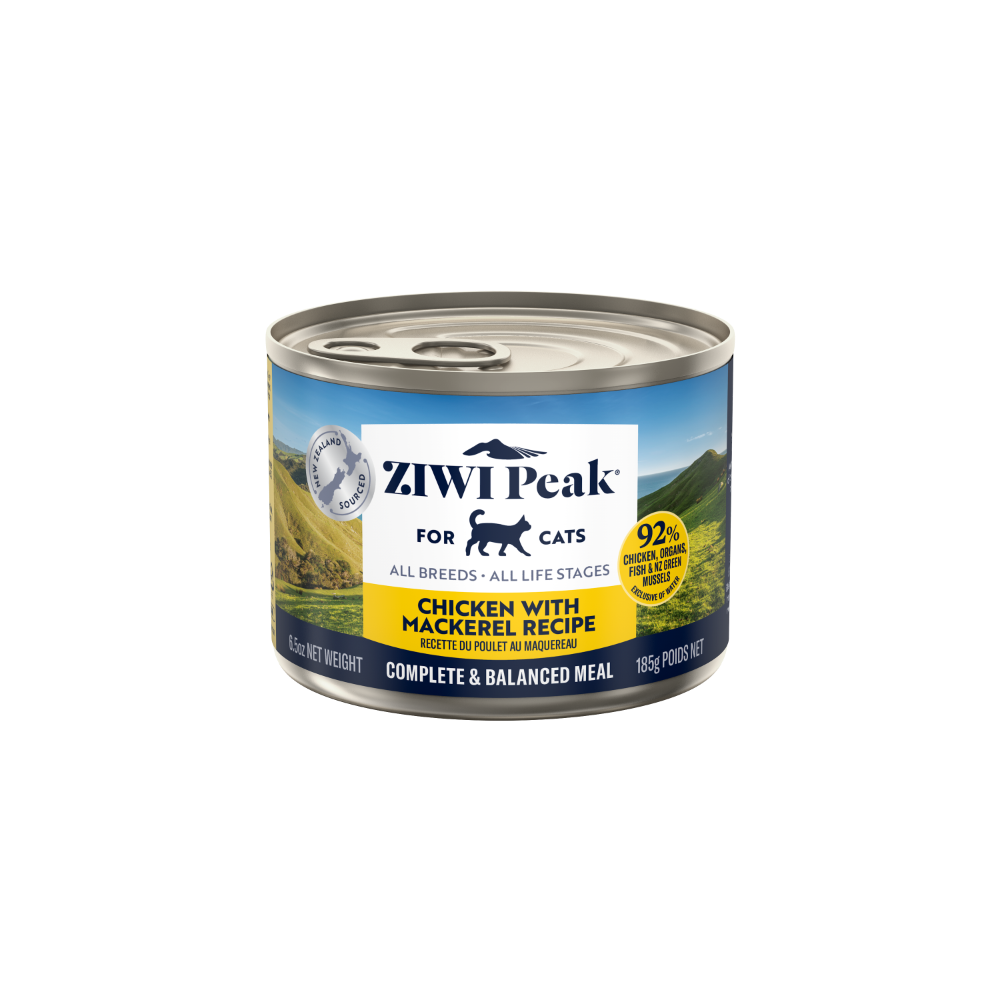 ZIWI Peak Cat Wet Food Cans Chicken with Mackerel Recipe