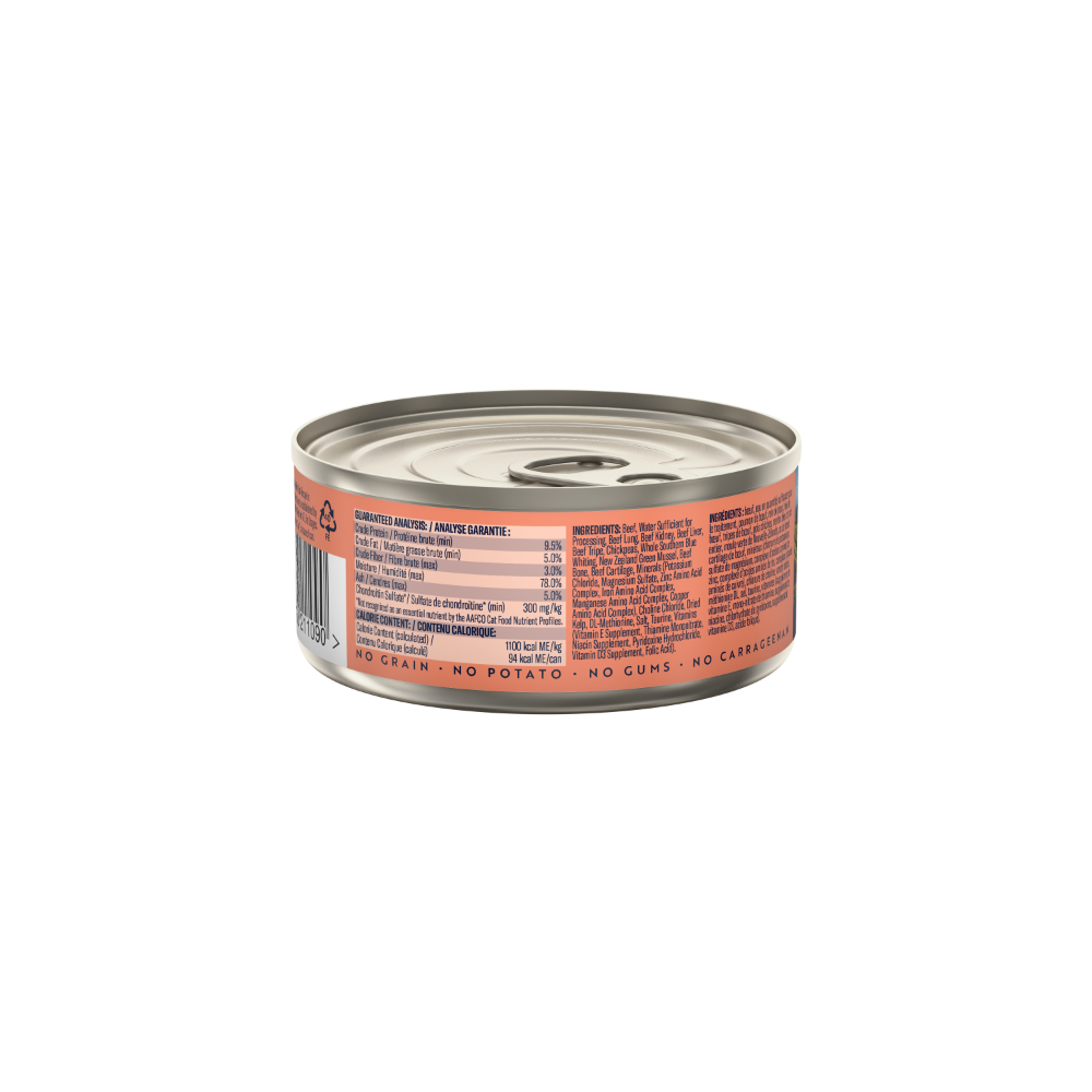 ZIWI Peak Cat Wet Food Cans Beef with South Pacific Fish Recipe