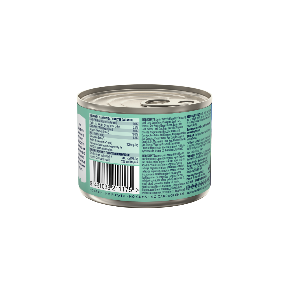 ZIWI Peak Cat Wet Food Cans Lamb with Venison Recipe