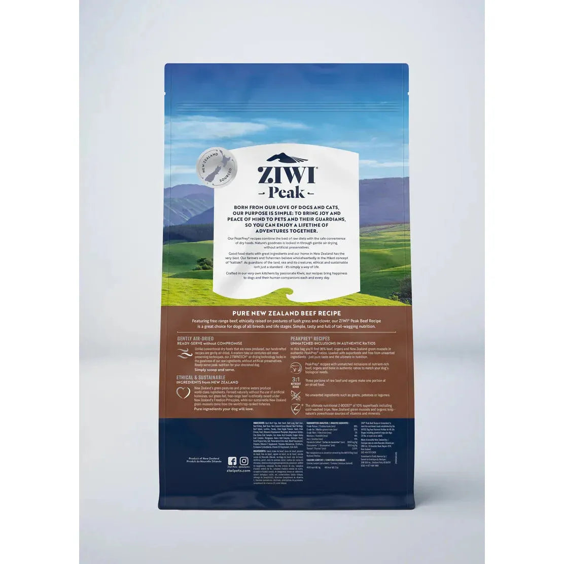 ZIWI Peak Dog Food Air Dried Beef Recipe