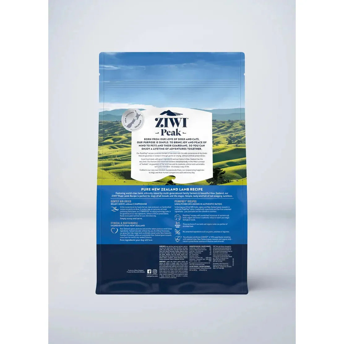 ZIWI Peak Dog Food Air Dried Lamb Recipe