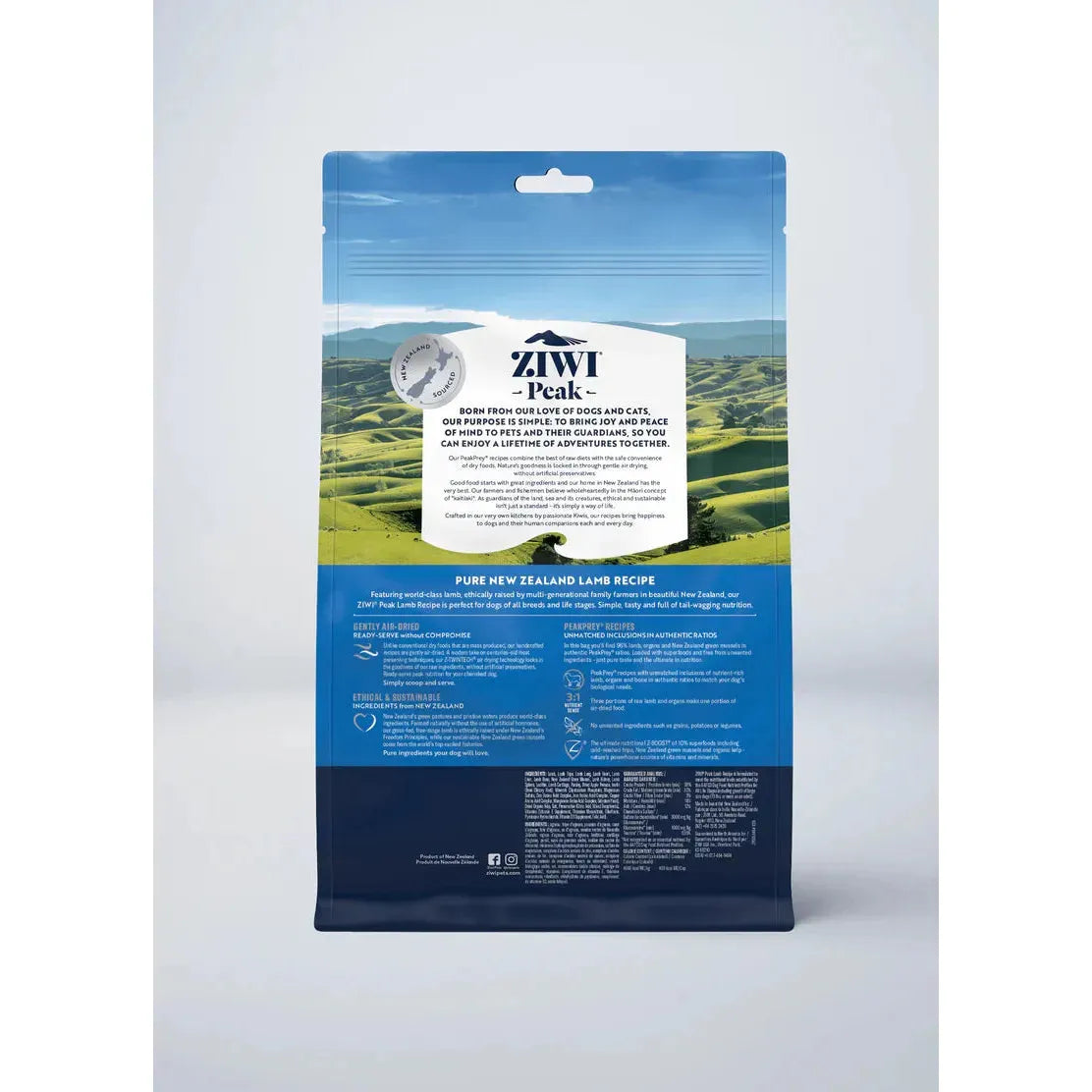 ZIWI Peak Dog Food Air Dried Lamb Recipe