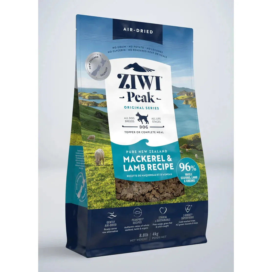 ZIWI Peak Dog Food Air Dried Mackerel and Lamb Recipe