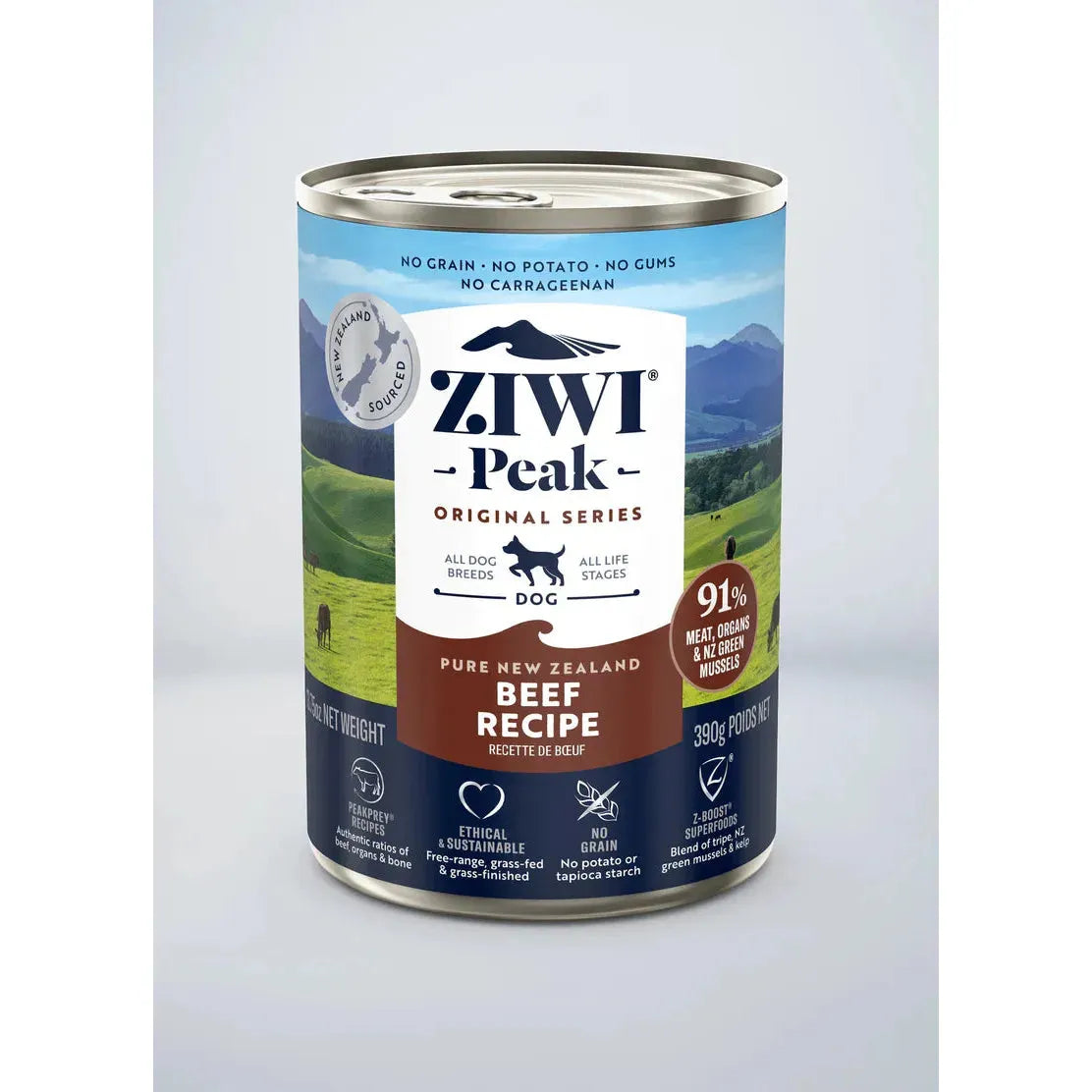 ZIWI Peak Dog Wet Food Cans Beef Recipe