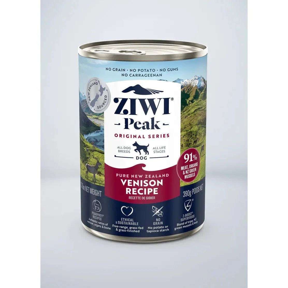 ZIWI Peak Dog Wet Food Cans Venison Recipe