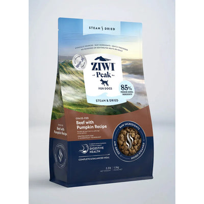 ZIWI Peak Dog Food Steam & Dried Beef with Pumpkin Recipe