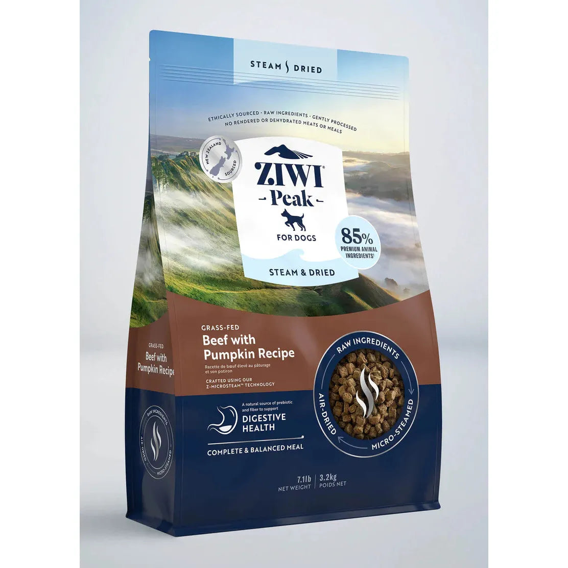 ZIWI Peak Dog Food Steam & Dried Beef with Pumpkin Recipe