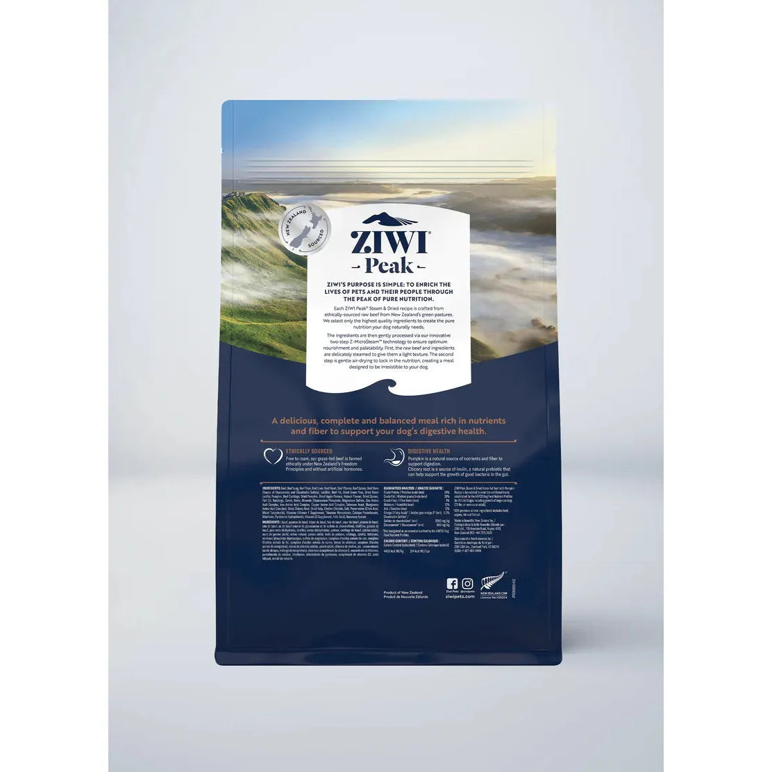 ZIWI Peak Dog Food Steam & Dried Beef with Pumpkin Recipe