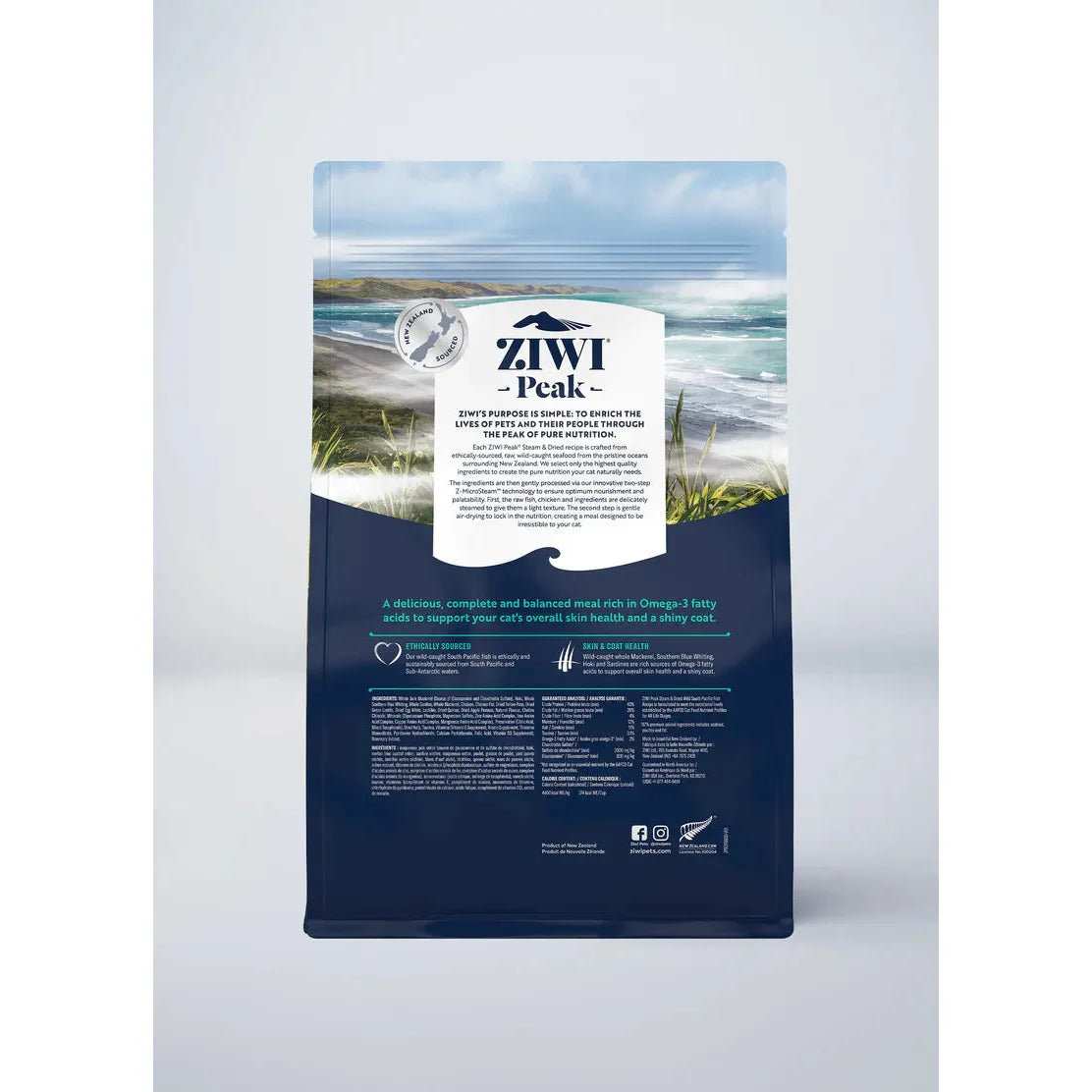 ZIWI Peak Cat Food Steam & Dried Wild South Pacific Fish Recipe