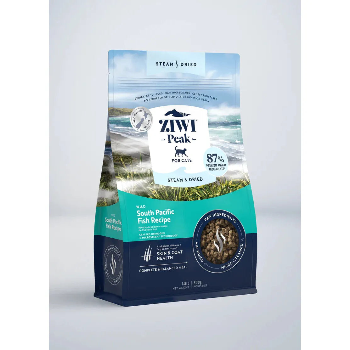 ZIWI Peak Cat Food Steam & Dried Wild South Pacific Fish Recipe