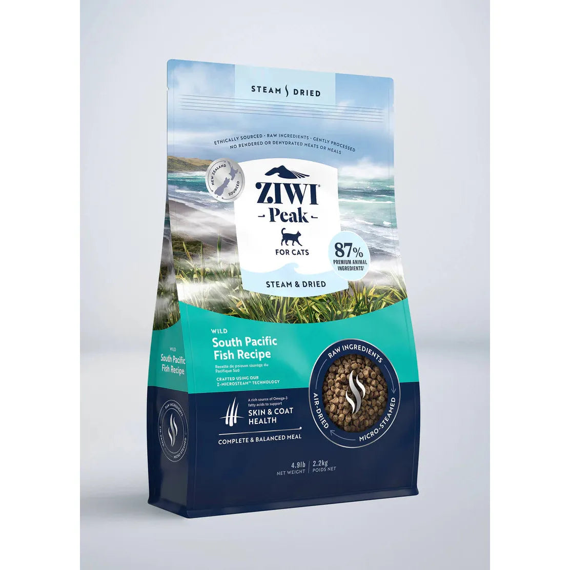 ZIWI Peak Cat Food Steam & Dried Wild South Pacific Fish Recipe