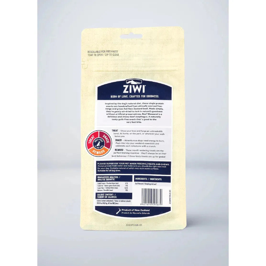 ZIWI Dog Treats Beef Weasand 72g