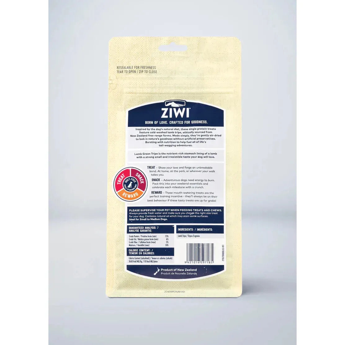 ZIWI Dog Treats Lamb Green Tripe 80g