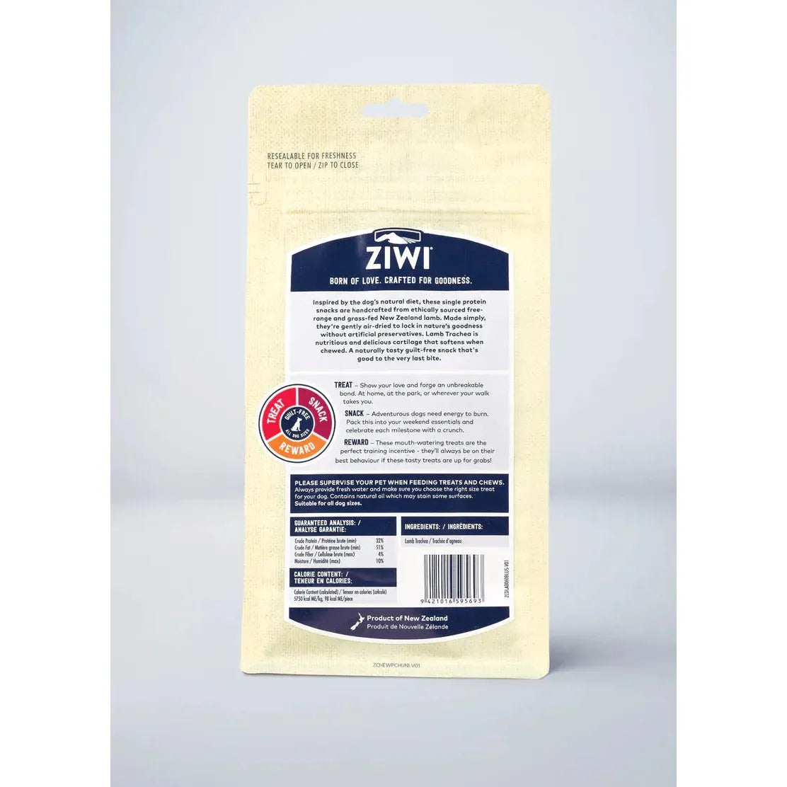 ZIWI Dog Treats Lamb Trachea 60g