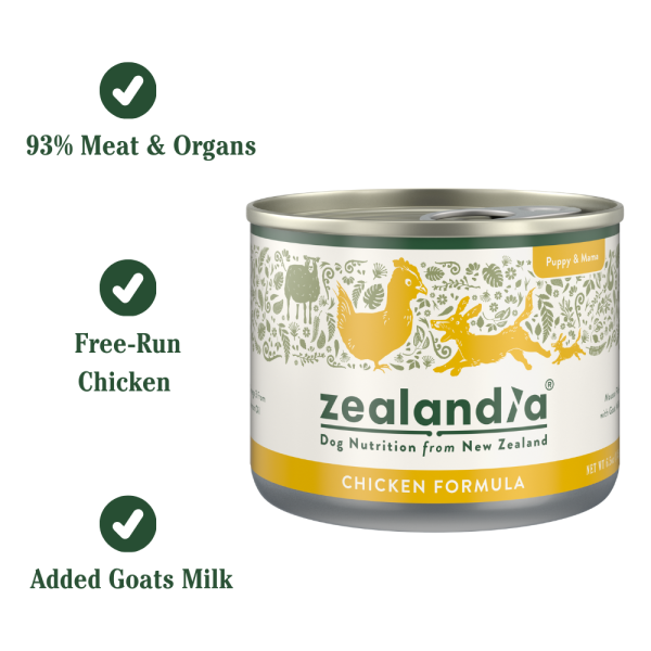 ZEALANDIA Mousse Pate Chicken Formula Puppy & Mama Wet Food