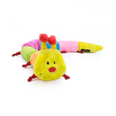Zippypaws Plush Toys For Dog Caterpillar – Deluxe with 7 Squeakers