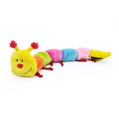 Zippypaws Plush Toys For Dog Caterpillar – Large with 7 Squeakers