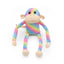 Zippypaws Plush Toys For Dog Spencer the Crinkle Monkey – Large Rainbow