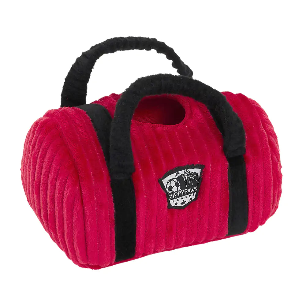 Zippypaws Plush Toys For Dog Zippy Burrow® – Red Gym Bag