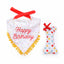 Zippypaws Dog Toy Birthday Bandana and Bone 2Pack