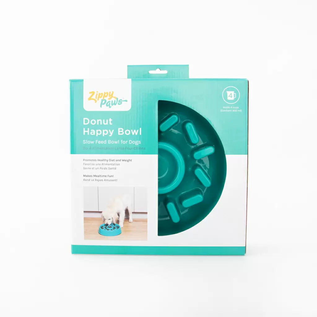 Zippypaws Slow Feeder Happy Bowl – Donut