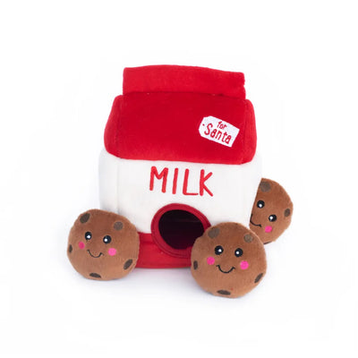 Zippypaws Plush Toys For Dog Holiday Burrow® – Santa’s Milk and Cookies