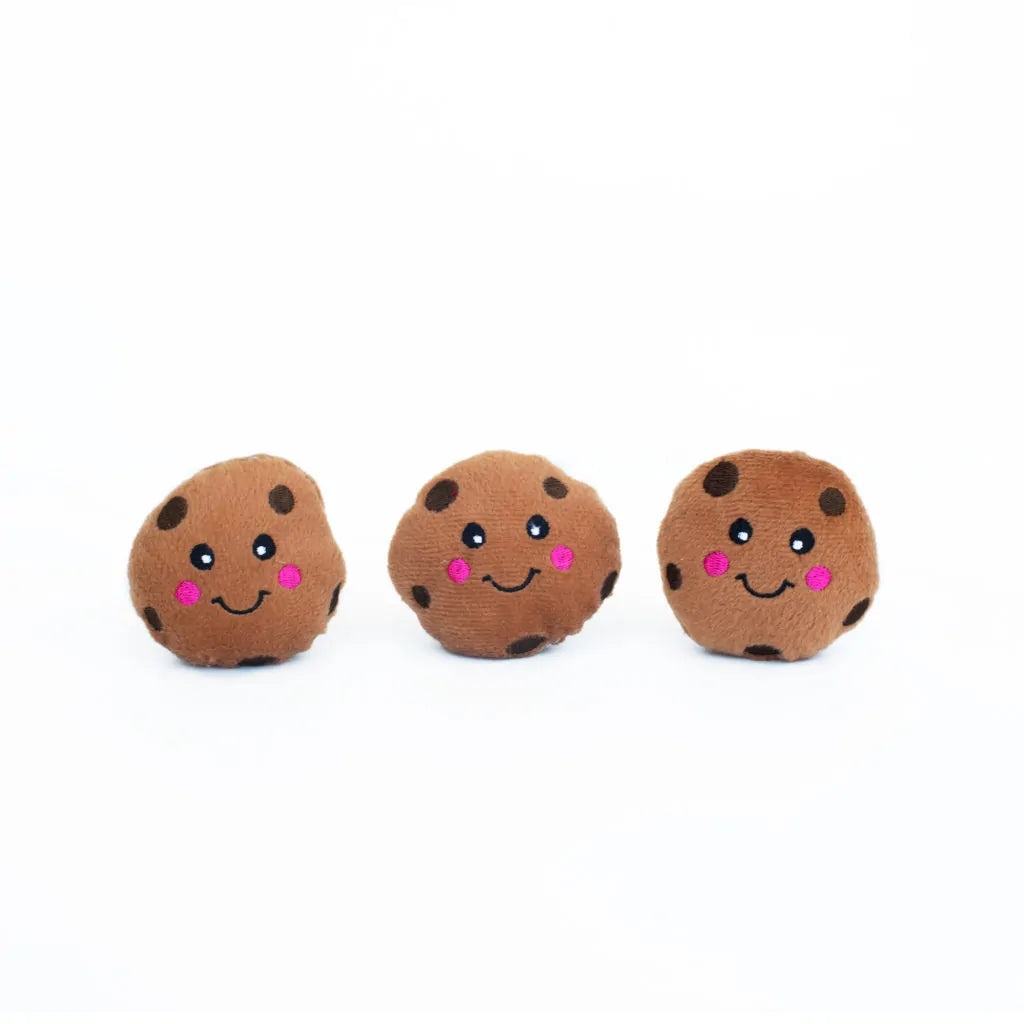 Zippypaws Plush Toys For Dog Miniz 3-Pack Cookies