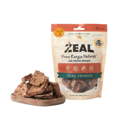 ZEAL Air-Dried Dog Treats Veal Crunch 125g