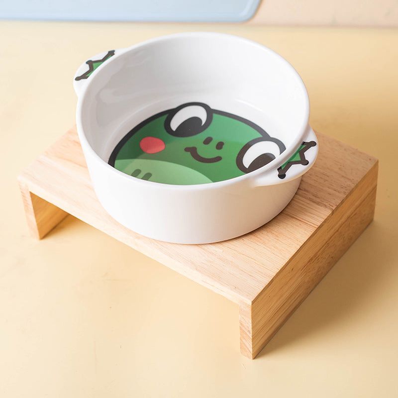 Ceramic Pet Bowl - Frog (Bowl Only)