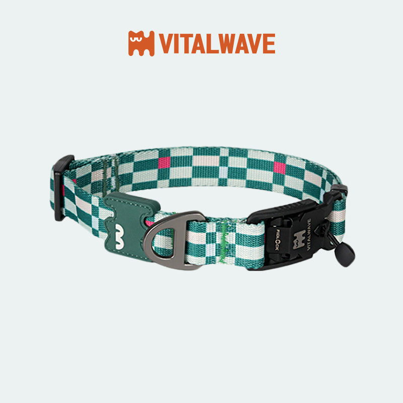 VITALWAVE Pollocksaic Magnetic Snap Dog Collar