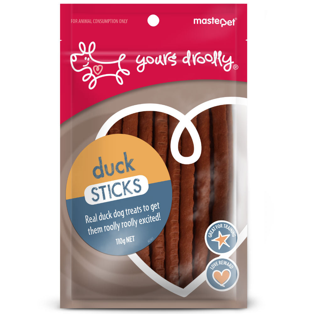 Yours Droolly Dog Treats Duck Sticks