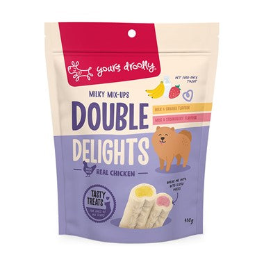 Yours Droolly Dog Treats Double Delights - Milky Mix Ups 350g