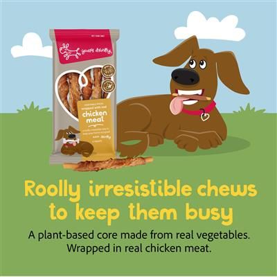 Yours Droolly Dog Treats Chicken Wrapped Vegetable Sticks Small 5 Pack