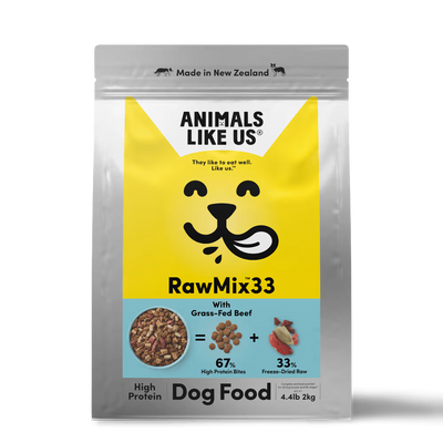 Animals Like Us - Raw Mix 33 with Grass-Fed Beef Dog Food 2KG