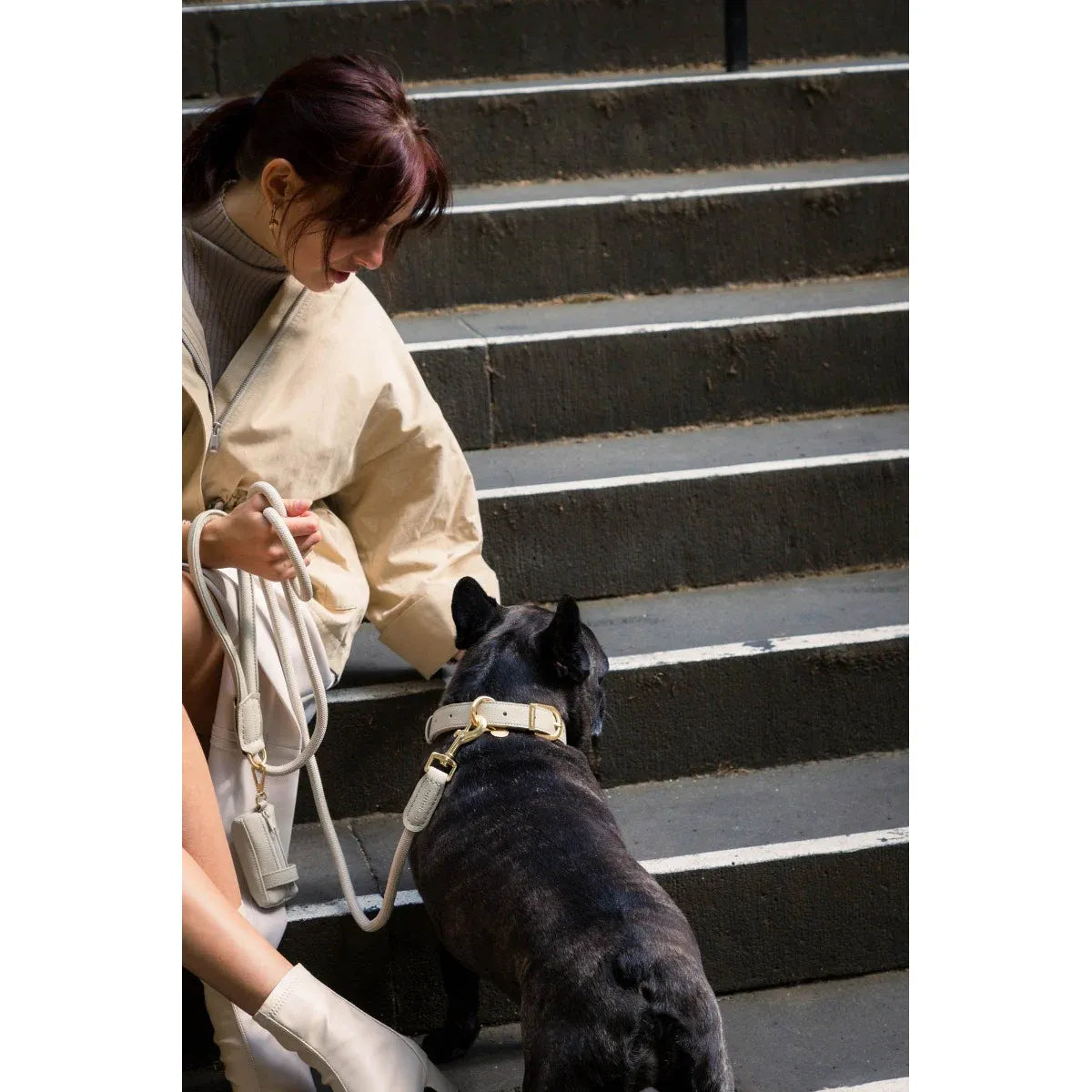 FuzzYard Life Atelier Dog Rope Lead - Sandstone