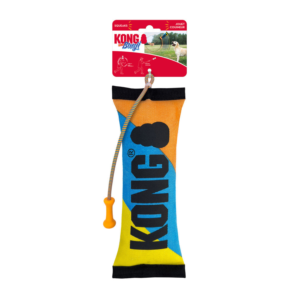 KONG Dog Toy Bunji HighViz Bumper Medium Assorted Colour
