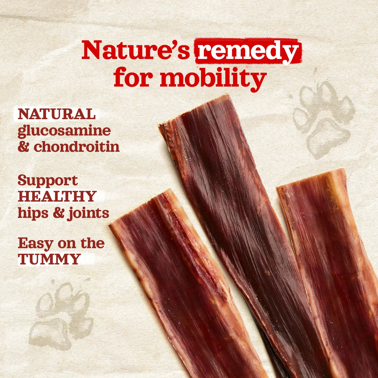 Natural Farm Dog Treat Gullet Beef Jerky 750g
