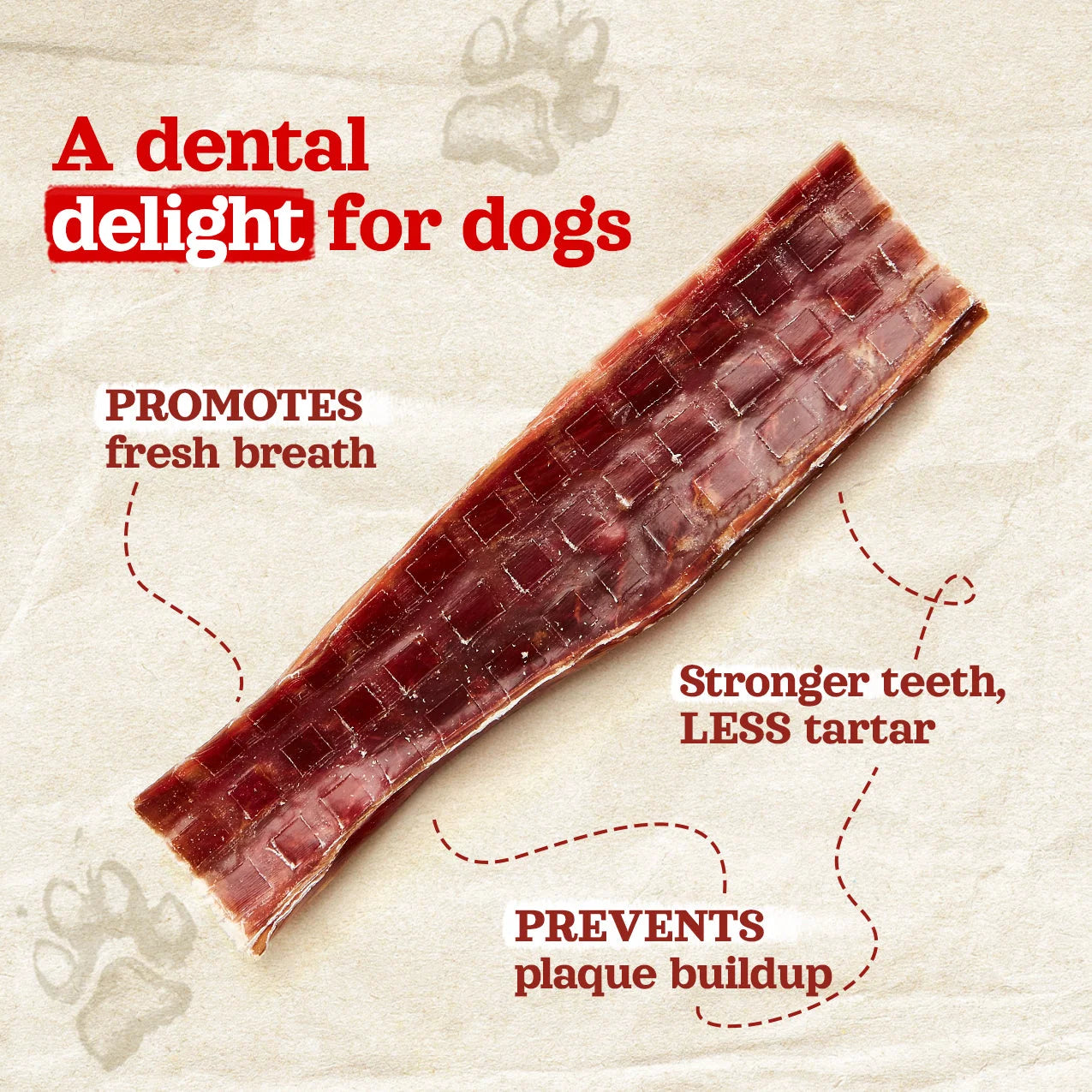 Natural Farm Dog Treat Gullet Beef Jerky 750g