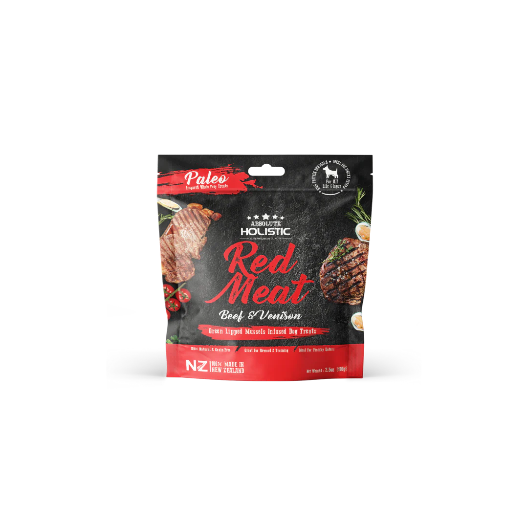 Absolute Holistic Air Dried Dog Treats | Beef & Venison 200g