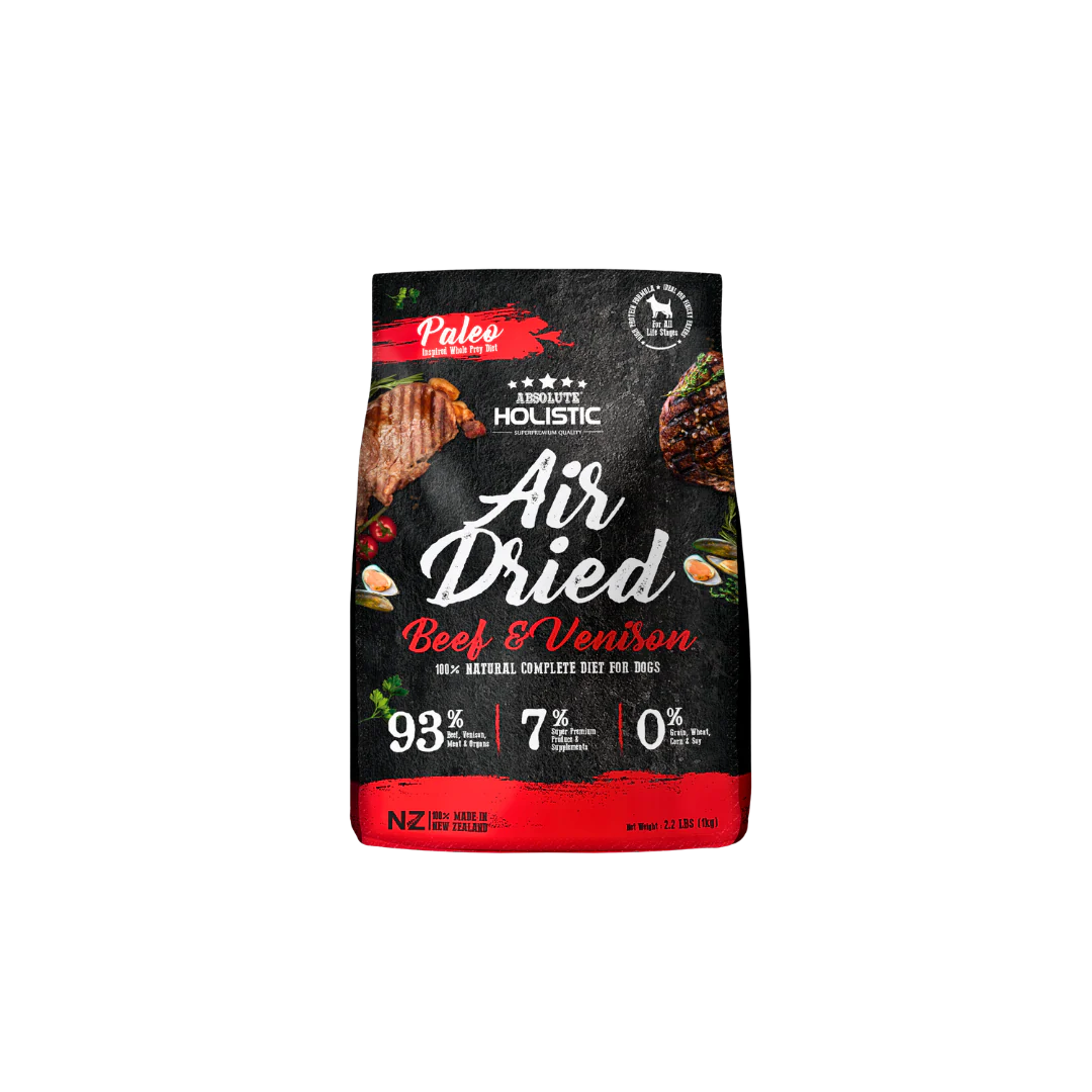 Absolute Holistic Air Dried Dog Food | Beef & Venison 1Kg