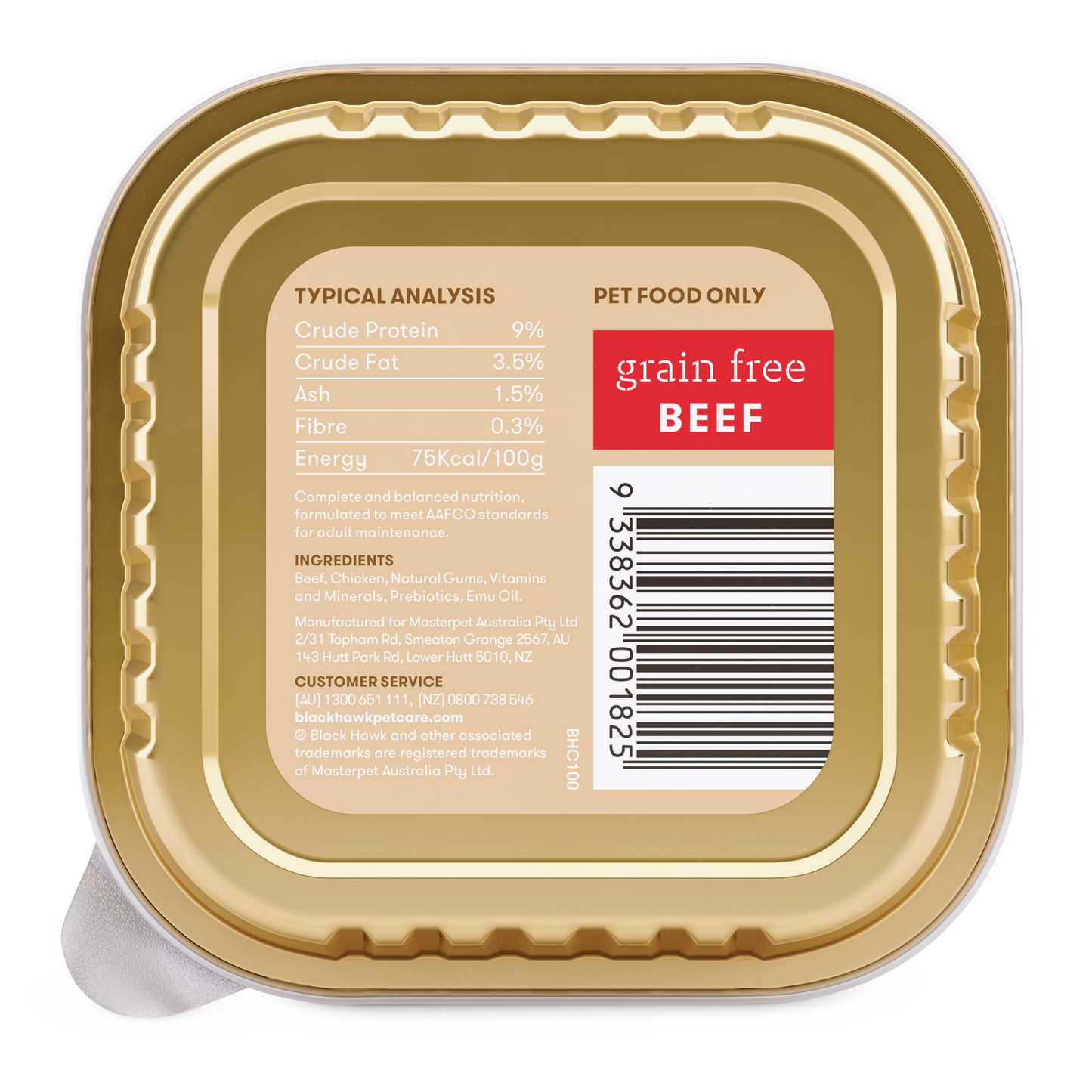 Black Hawk Dog Wet Food Grain Free Beef