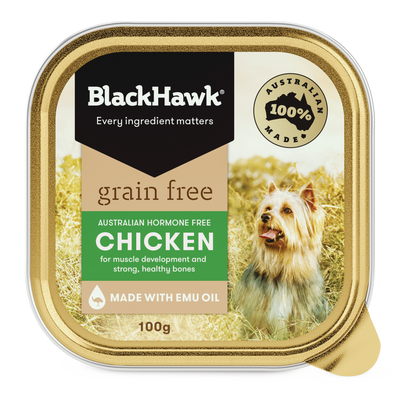 Black Hawk Dog Wet Food Grain Free Chicken Trays