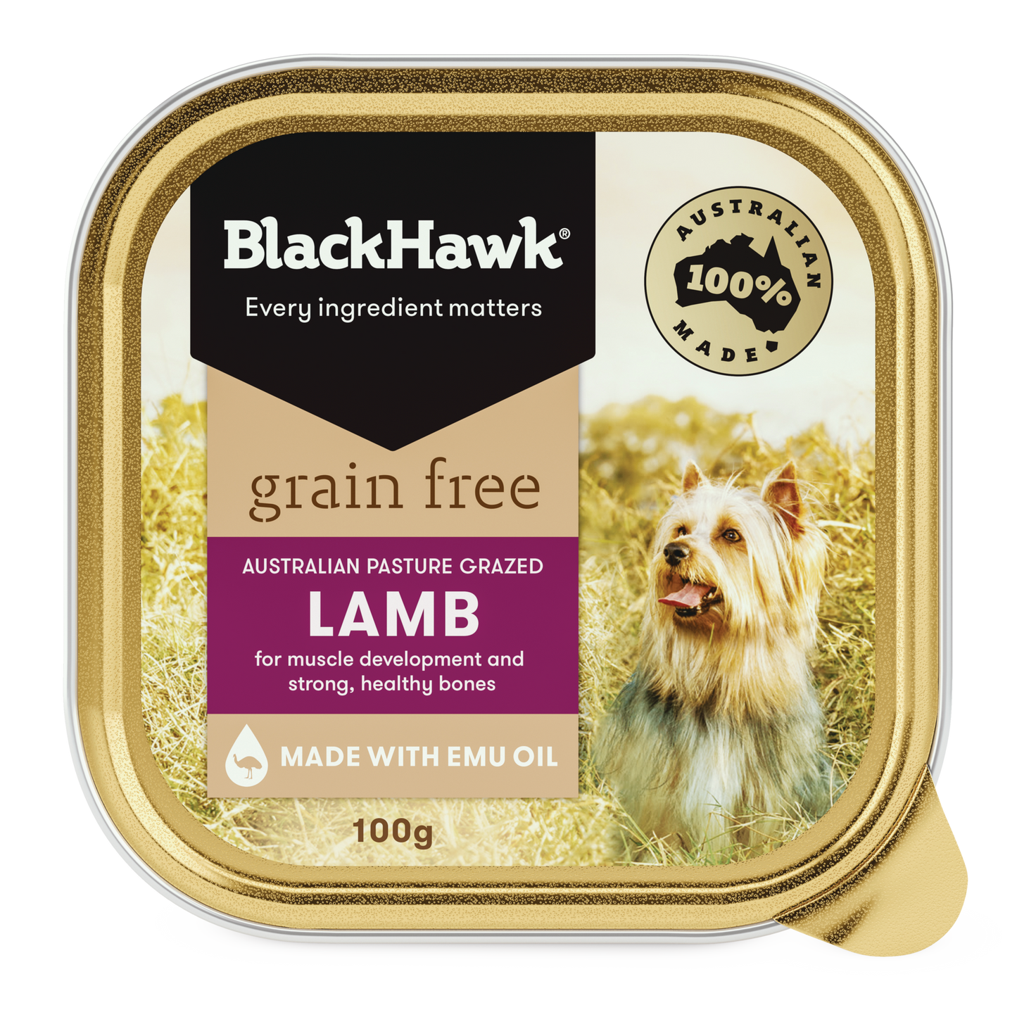 Black Hawk Dog Wet Food Grain Free Lamb Trays