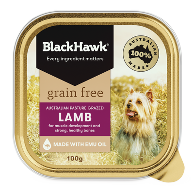 Black Hawk Dog Wet Food Grain Free Lamb Trays