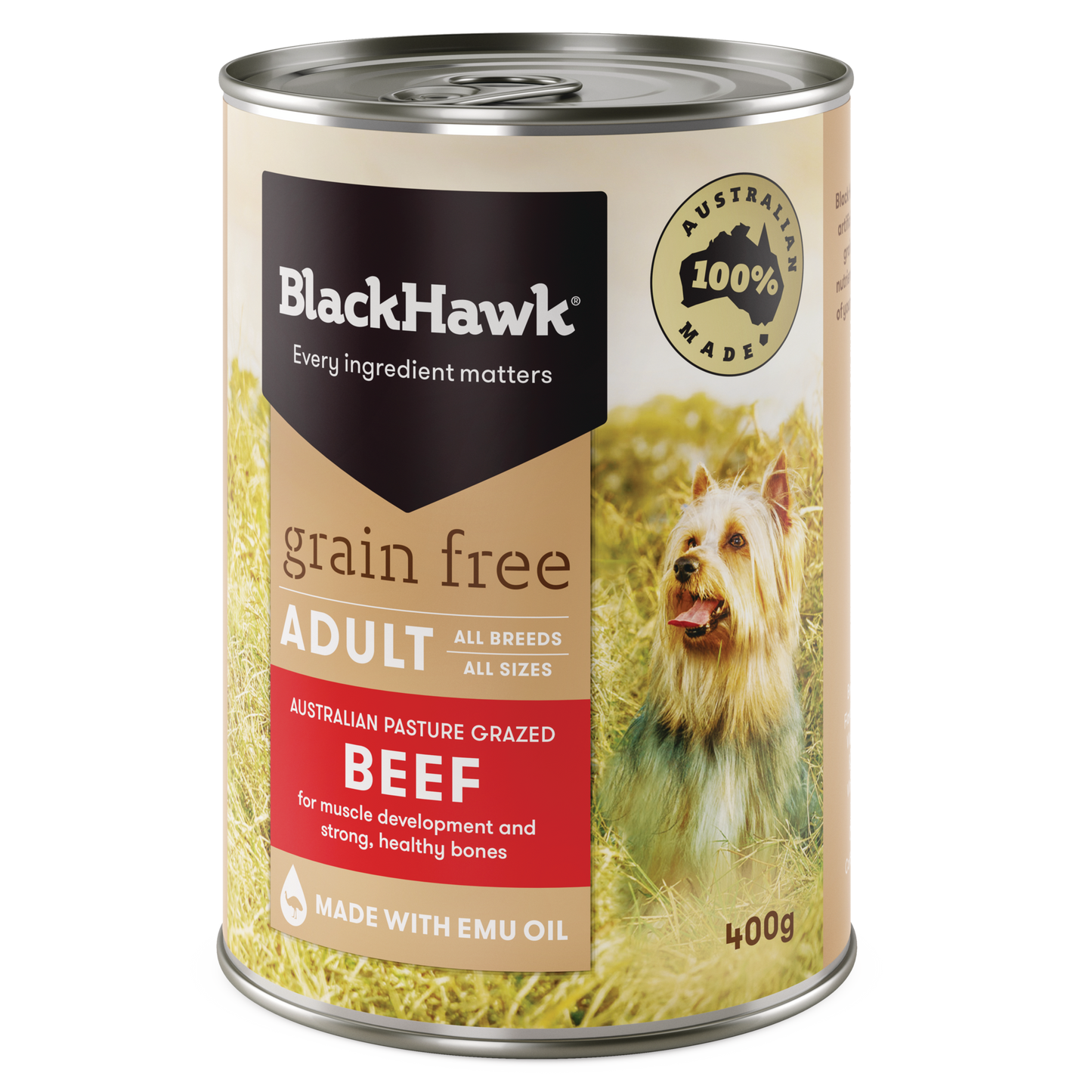 Black Hawk Dog Wet Food Grain Free Beef Cans