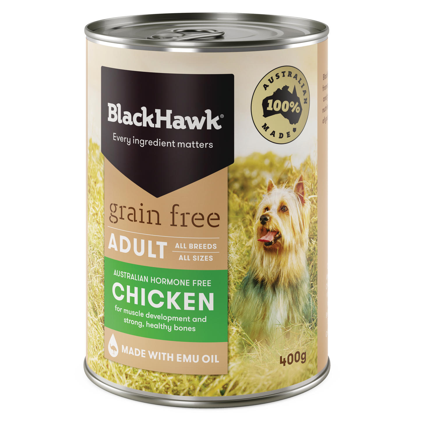 Black Hawk Dog Wet Food Grain Free Chicken Cans