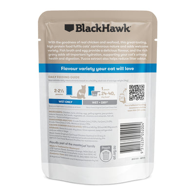 Black Hawk Adult Cat Wet Food Chicken & Seafood
