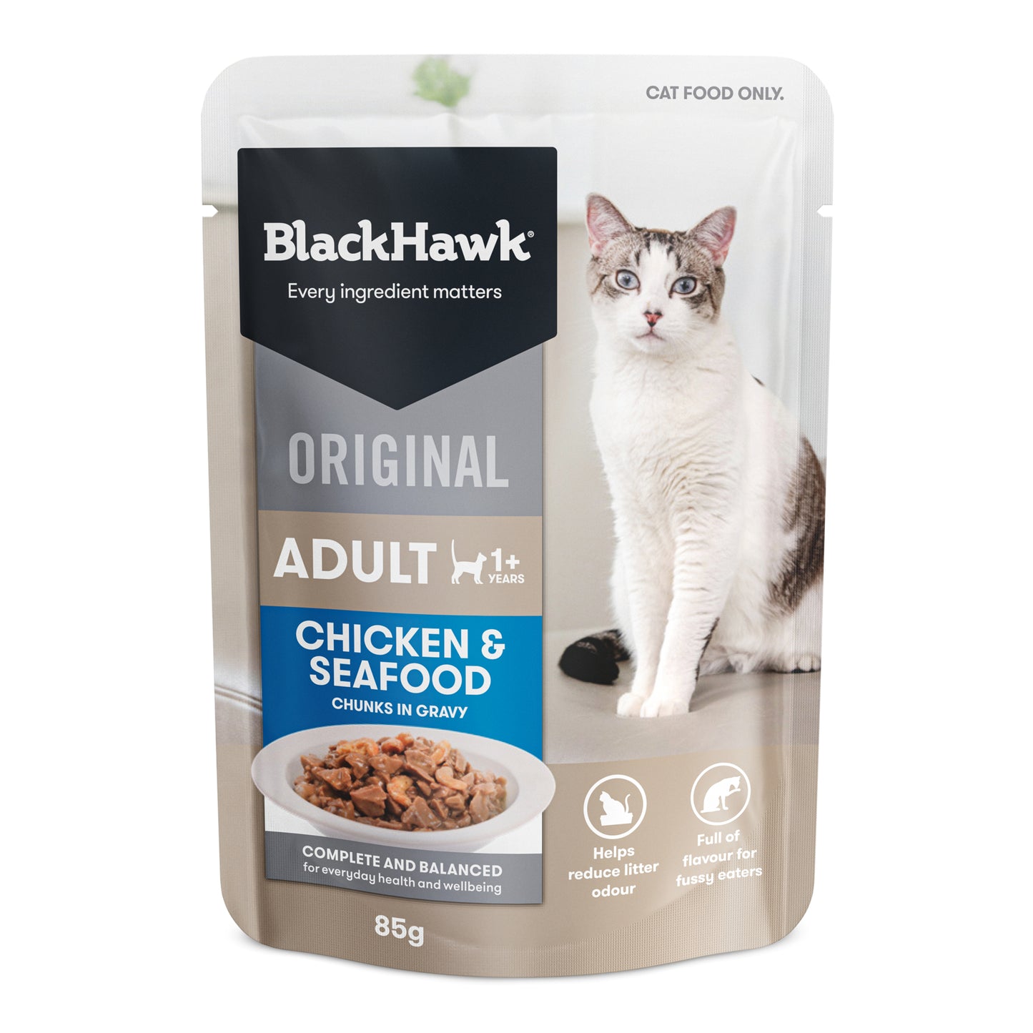 Black Hawk Adult Cat Wet Food Chicken & Seafood