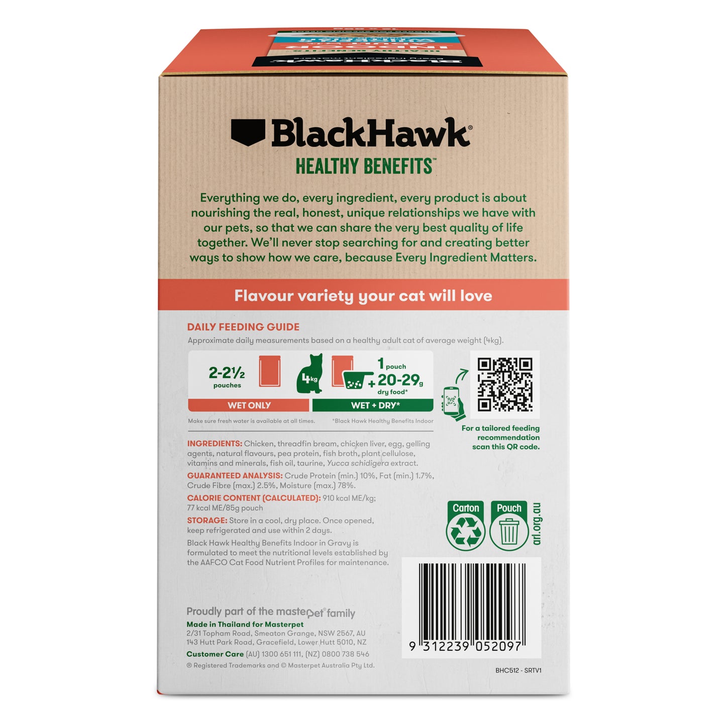 Black Hawk Adult Cat Wet Food Healthy Benefits Indoor Chicken & Whitefish