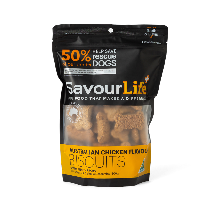 SavourLife Dog Treats Biscuits Australian Chicken Flavour 500g